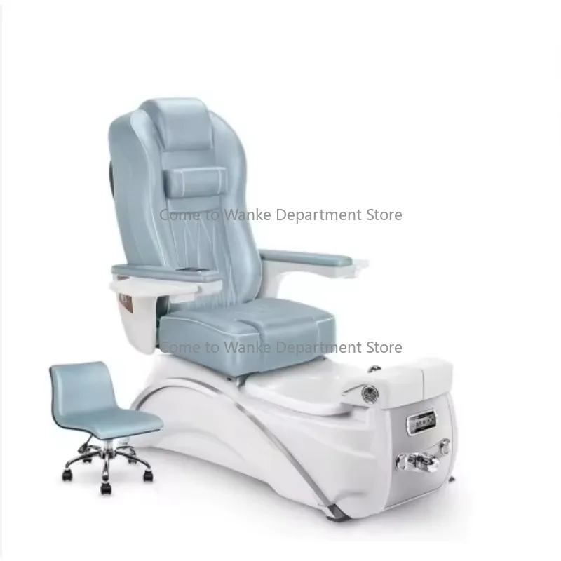 

Modern European Professional Lux-ury Salon Spa Massage Manicure Pedicure Chair With Drain Pump for Nail Salon