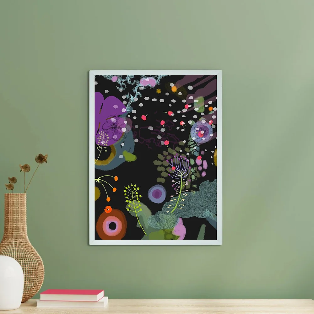 غير المؤطرة النباتية جدار الفن يطبع طبيعة قماش الأزهار ديكور الحديثة لهجات المنزل الأخضر التوضيح غرفة المعيشة الفن Botanica #6