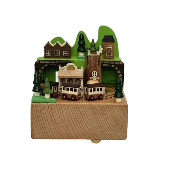 

Factory Direct European Beech Music Box Parent-Child Interactive Concert Train Toy Wooden Crafts and Wall Signs