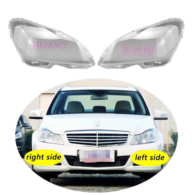 Use For Benz W204 2011-2013 C-Class C180 C200 Transparent Headlamp Cover Lamp Shade Front Headlight Shell Lampshade Lens shell