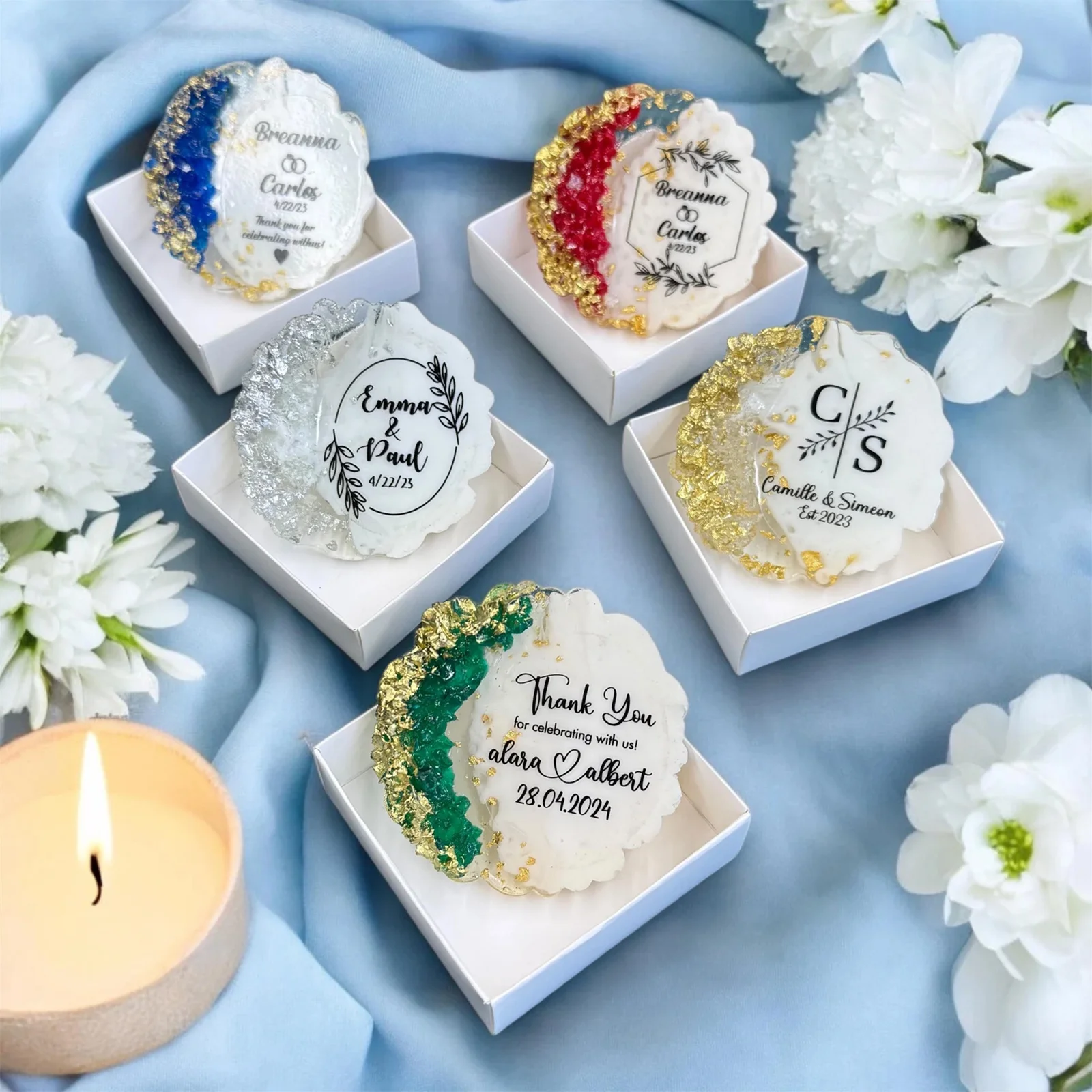 Embossed Wedding Ma… - image