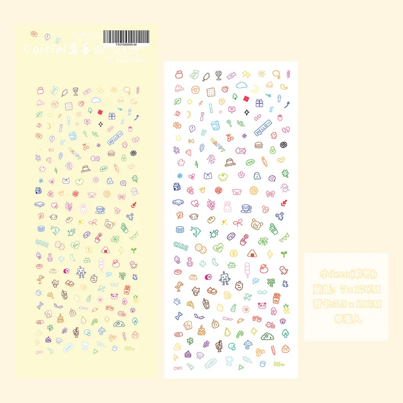 Leuke Cartoon Kleine Patroon Deco Sticker Hand Account Sterkaart Fotoalbum Planner Scrapbook Notebook Dagboek Decoratieve Stickers