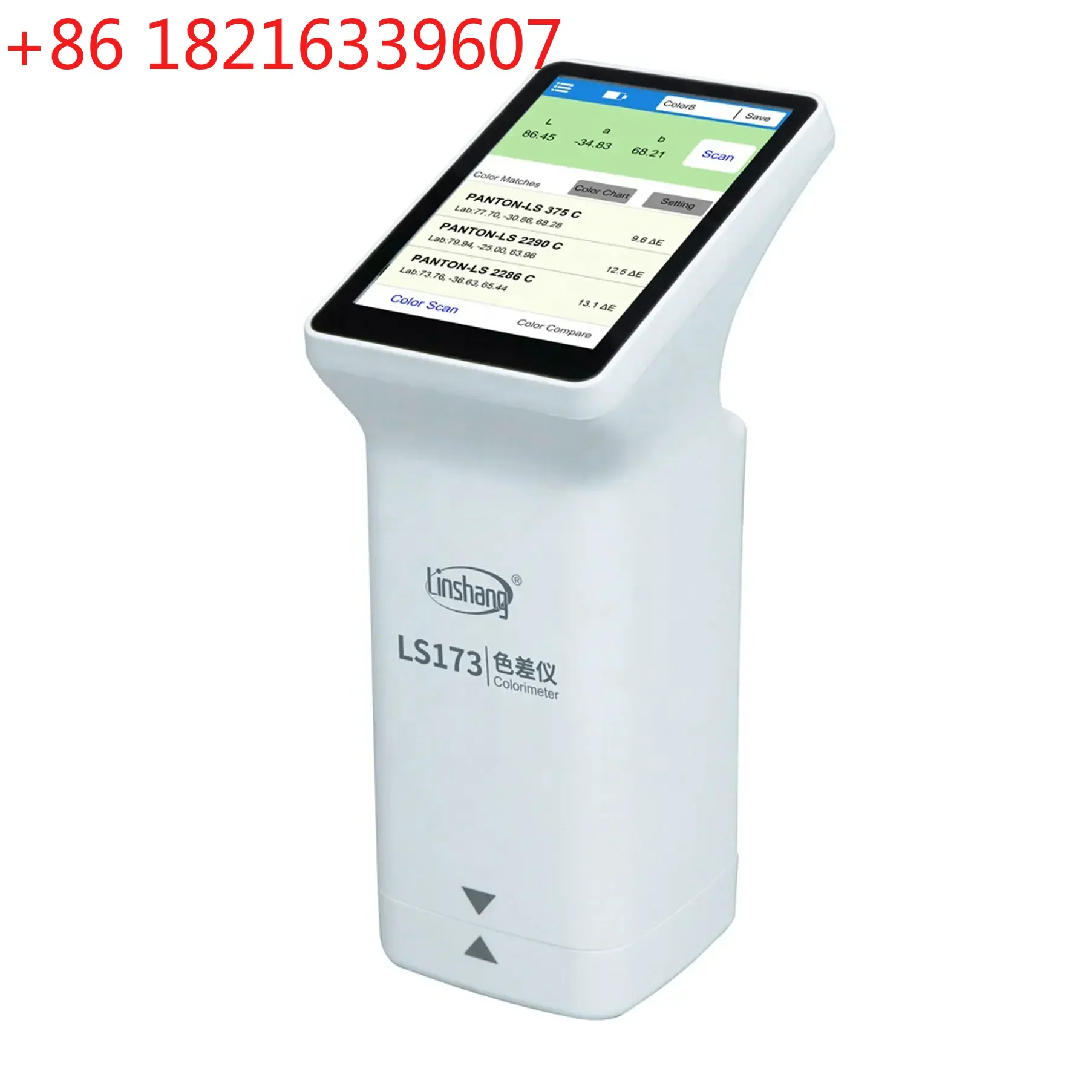 YAO LS173 Portable Multifunctional Colorimeter With Touch Screens Color Analyzer Lab Values Indication