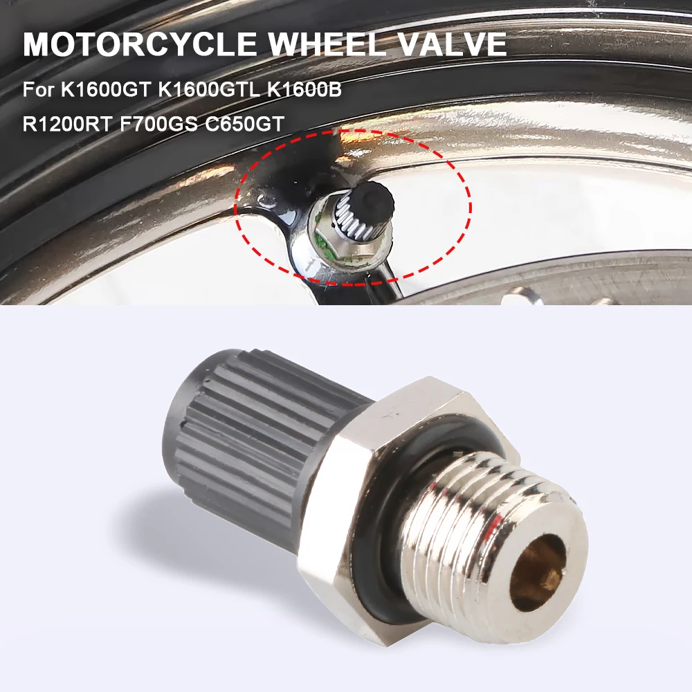 

1Pcs Motorcycle Tire Valve Aluminum Alloy Wheel Valve for BMW K1600GT K1600GTL K1600 GT GTL R1200RT F700GS C650GT Accessories