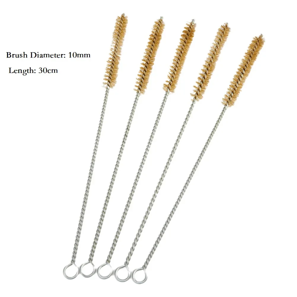 

New Quality 5pcs Pipe Brushes Wire Wire Pipeline Rust Removal Deburring Rust Dust Removal Stainless Steel Supplies