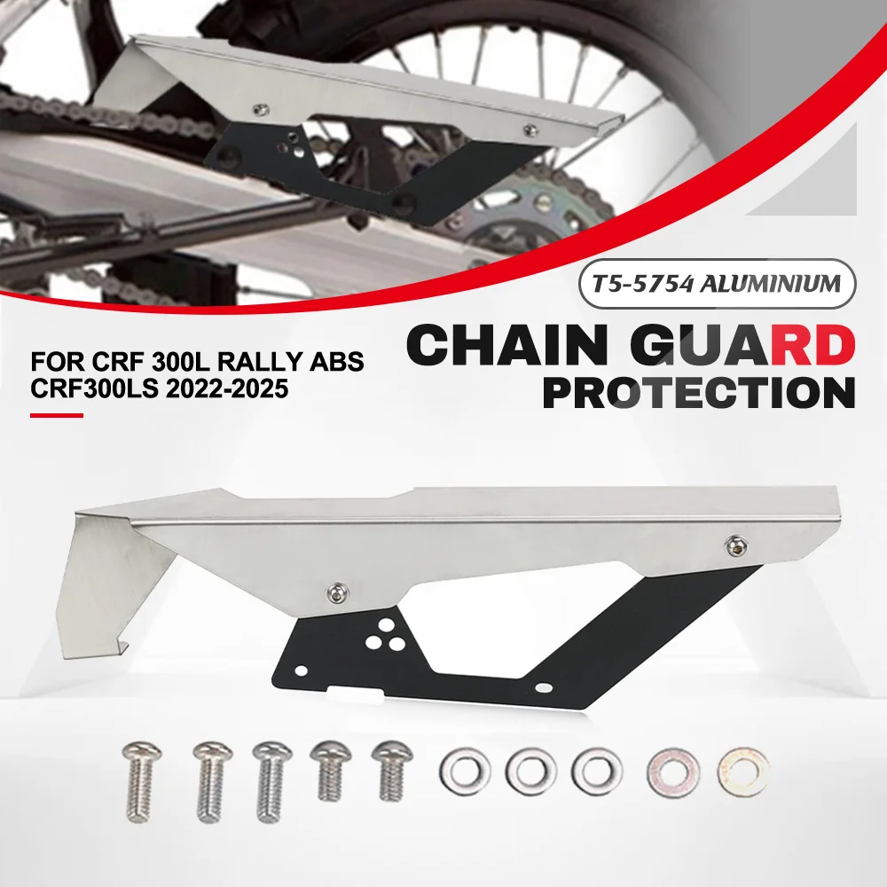 

Motorcycle Chain Guard Cover Protector Decorative Belt Fender Fits FOR Honda CRF 300L Rally ABS CRF300LS 2022 2023 2024 2025