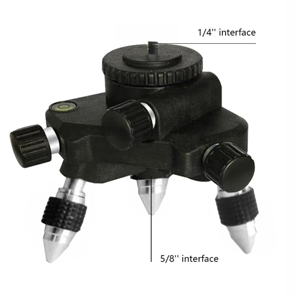 Poziomica laserowa ze stopu aluminium Wspornik statywu Obrotowy stopień Precyzyjne dostrajanie do ruchomej podstawy Statyw Para Nivel Laser