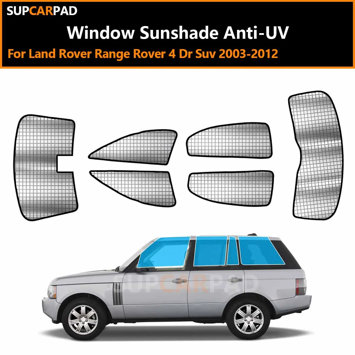 

For Land Rover Range Rover 4 Dr Suv 2003-2012 Custom Car Window Sunshade Anti-UV Car Sun Window Visors Sunshade Covers Accessori
