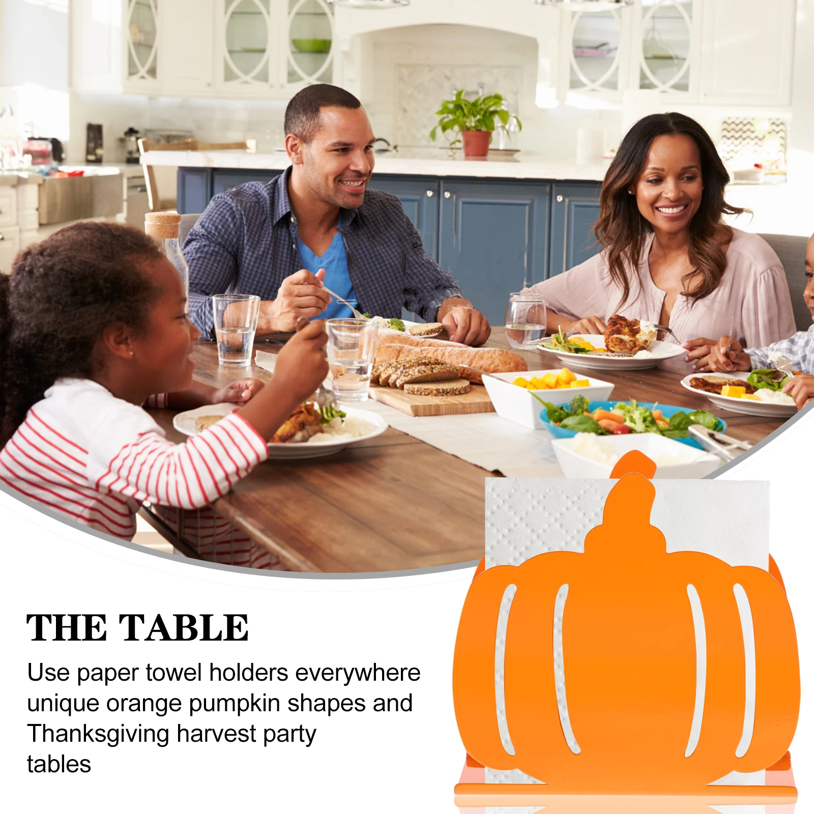 

Pumpkin Napkin Holder Iron Tissue Paper Stand For Kitchen Dining Table Decorative Napkin Rack Home Hotel Use