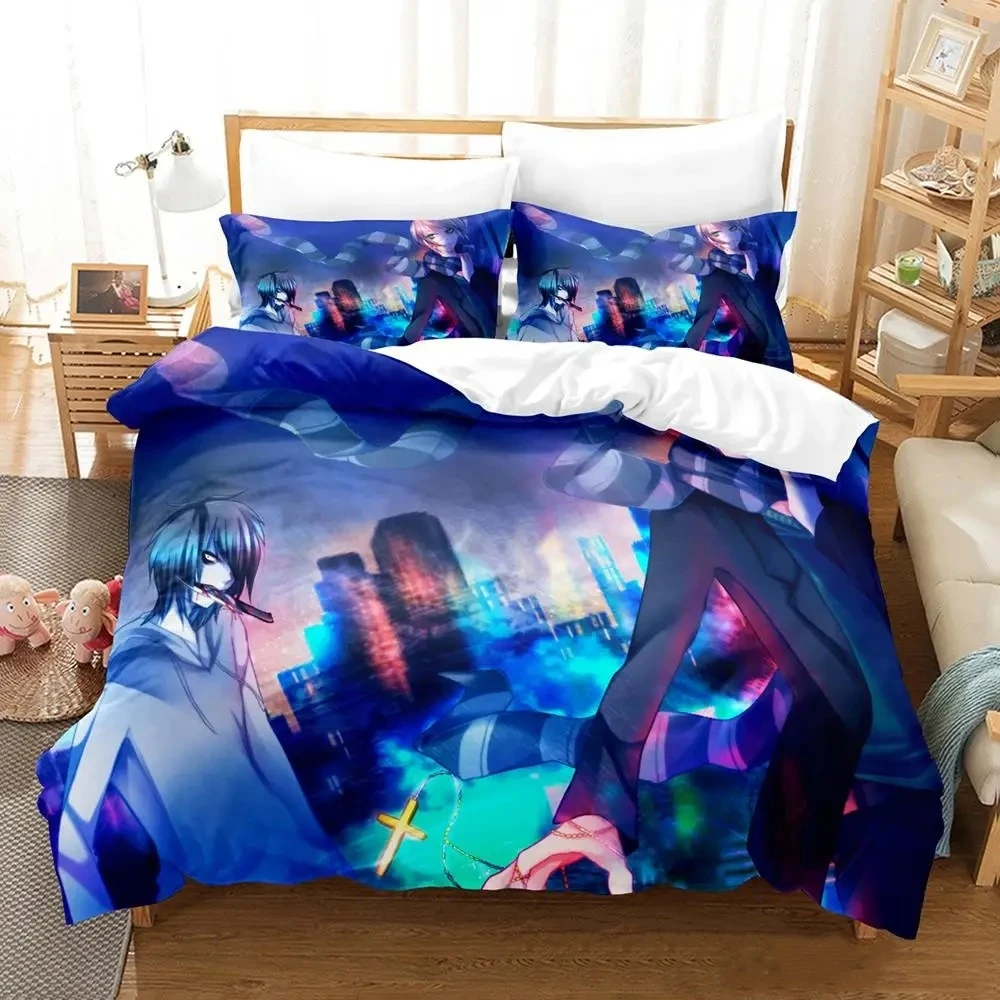 2023 New Jeff and Jane Creepypasta Bedding Set Single Twin Full Queen King Size Bed Set Adult Kid Bedroom Duvetcover Sets Anime