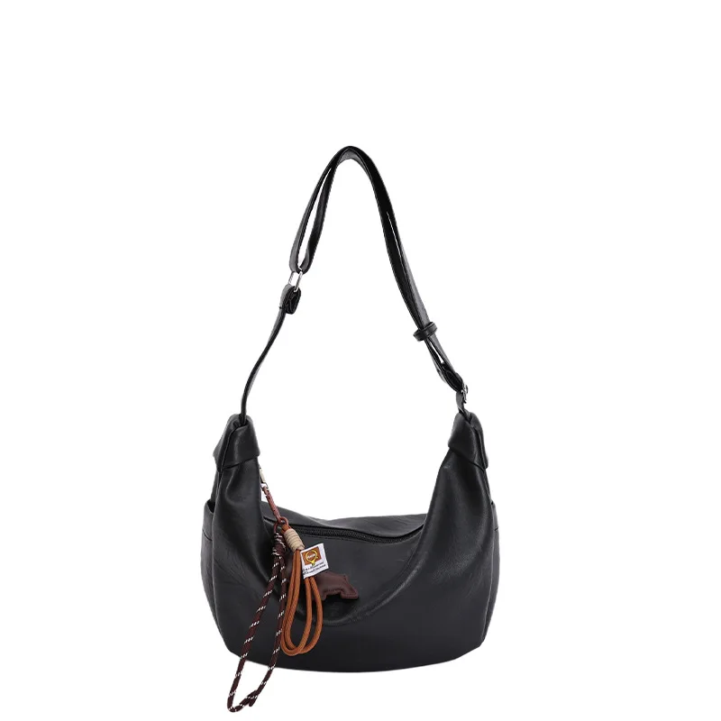 

2025 New Fashion Underarm Crossbody Bag for Women, Genuine Leather Multi-way Shoulder Purse, Vintage Chic Large Capacity Tote