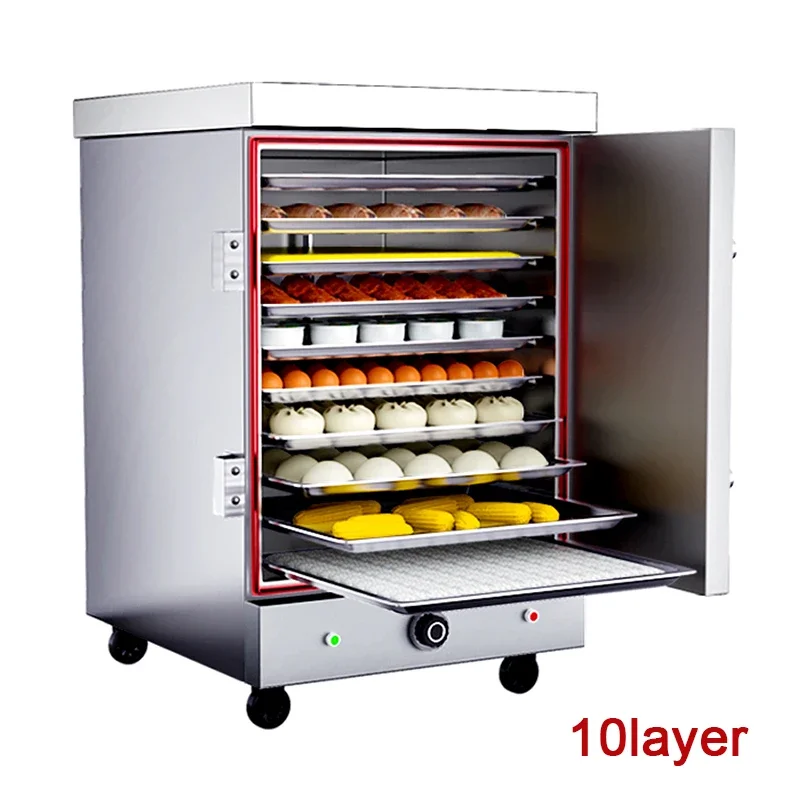 خزانة بخار كهربائي عالي الجودة صندوق بخار البيض للطعام مكون من 6 طبقات باخرة كهربائية تجارية مكونة من 6 أطباق جهاز طهي الأرز بالبخار