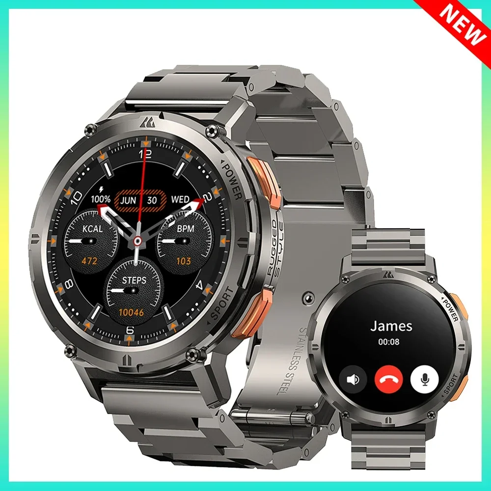 

2024 New Original TANK T2 Ultra Smartwatches for Men Watches AMOLED AOD Smartwatch Bluetooth Call Electronic Men's Smart Watch