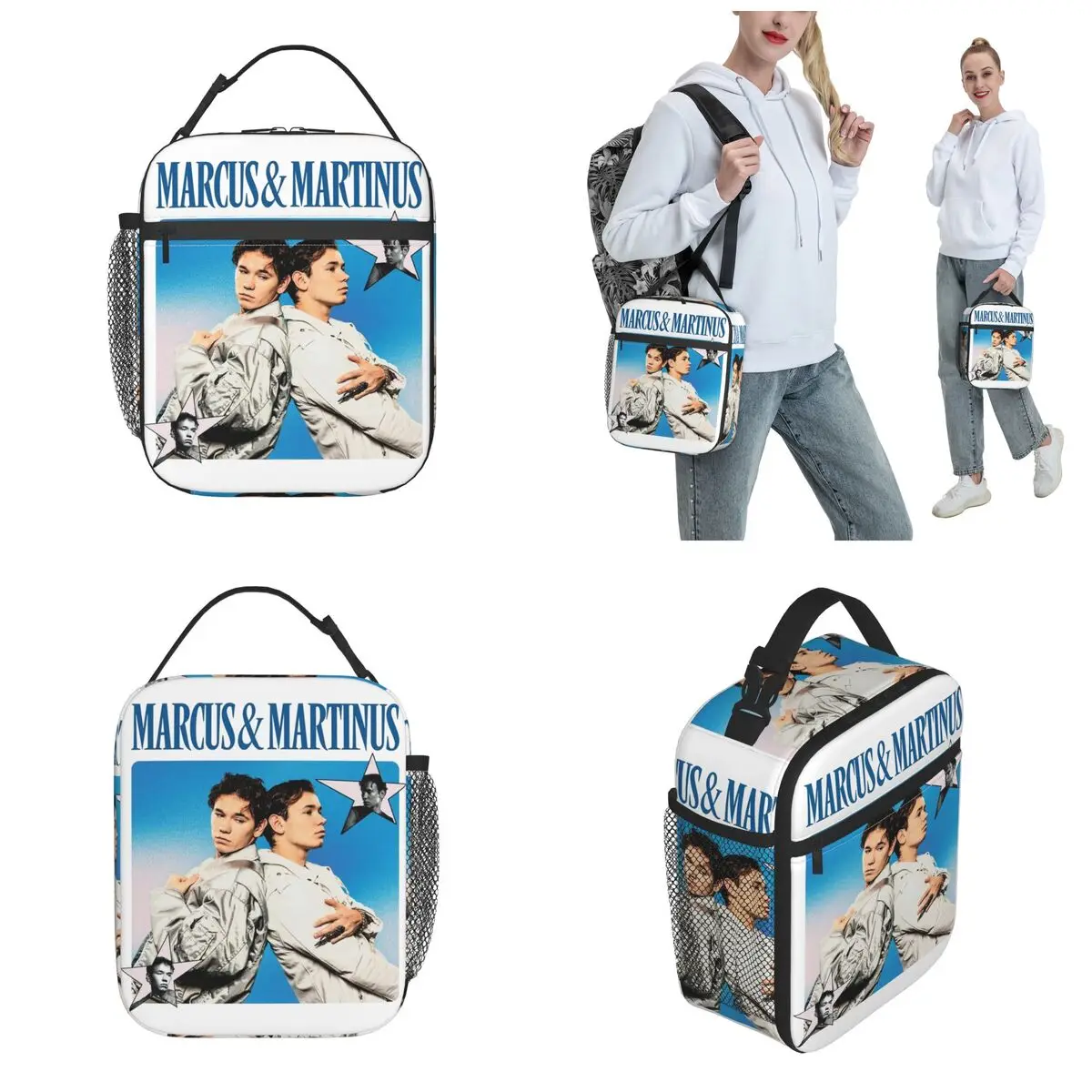 Marcus & Martinus Unforgettable Eurovisions Contest 2024 Insulated Lunch Bags Food Bag Reusable Thermal Bento Box For Travel