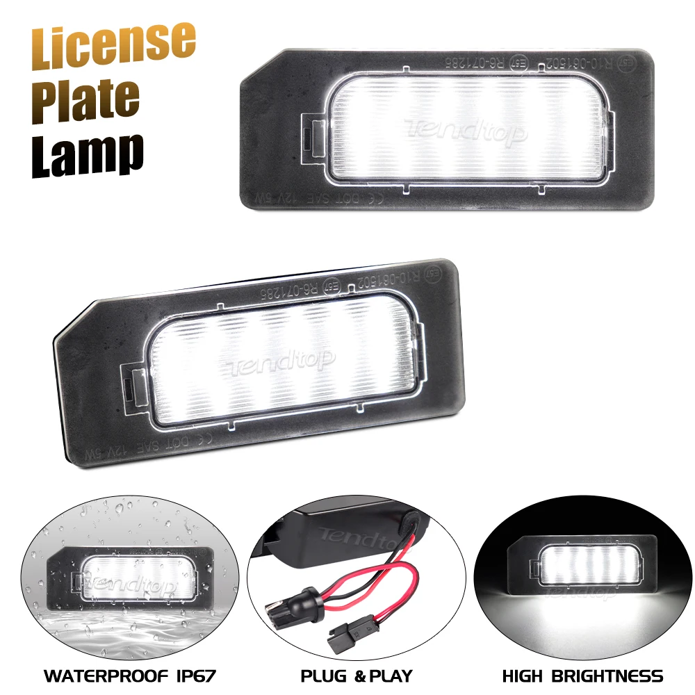 Canbus Error Free LED Number License Plate Light Lamp White  For Mistubishi ASX Outlander Sport RVR PHEV 2011-2020