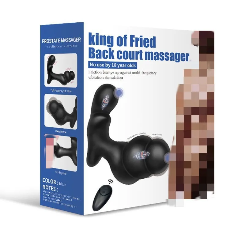 King Wireless Fernbedienung Vibrierender Anal Bead Plug Prostata-Massagegerät Anal Expander