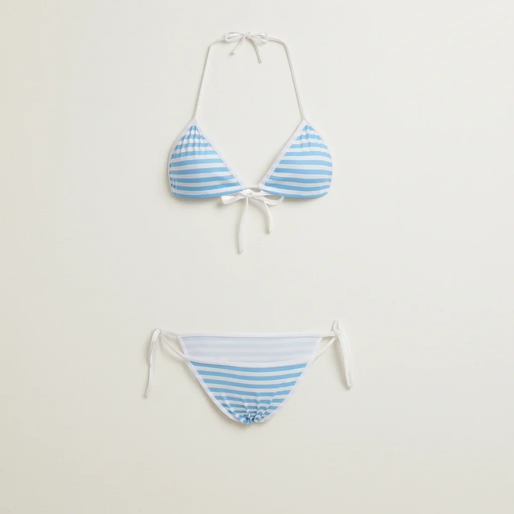 Lingerie Sexy Japanese Lolita Kawaii Striped Mini Bikini Set Cosplay Costumes Sweet Underwear