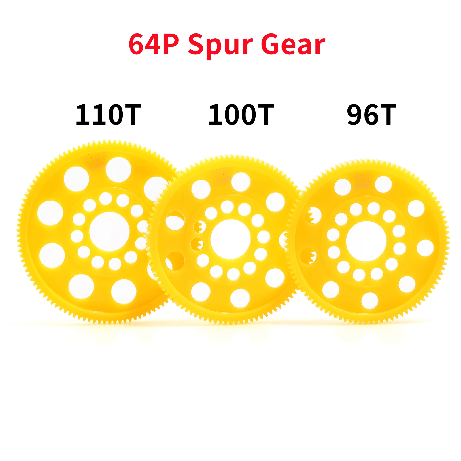 

3 шт. нейлоновые шестерни 64P, шаг 64, 96T, 100T, 110T для радиоуправляемых моделей 1/10 Touring On-Road Car TAMIYA SAKURA YOKOMO AE KAWADA Kyosho XRAY