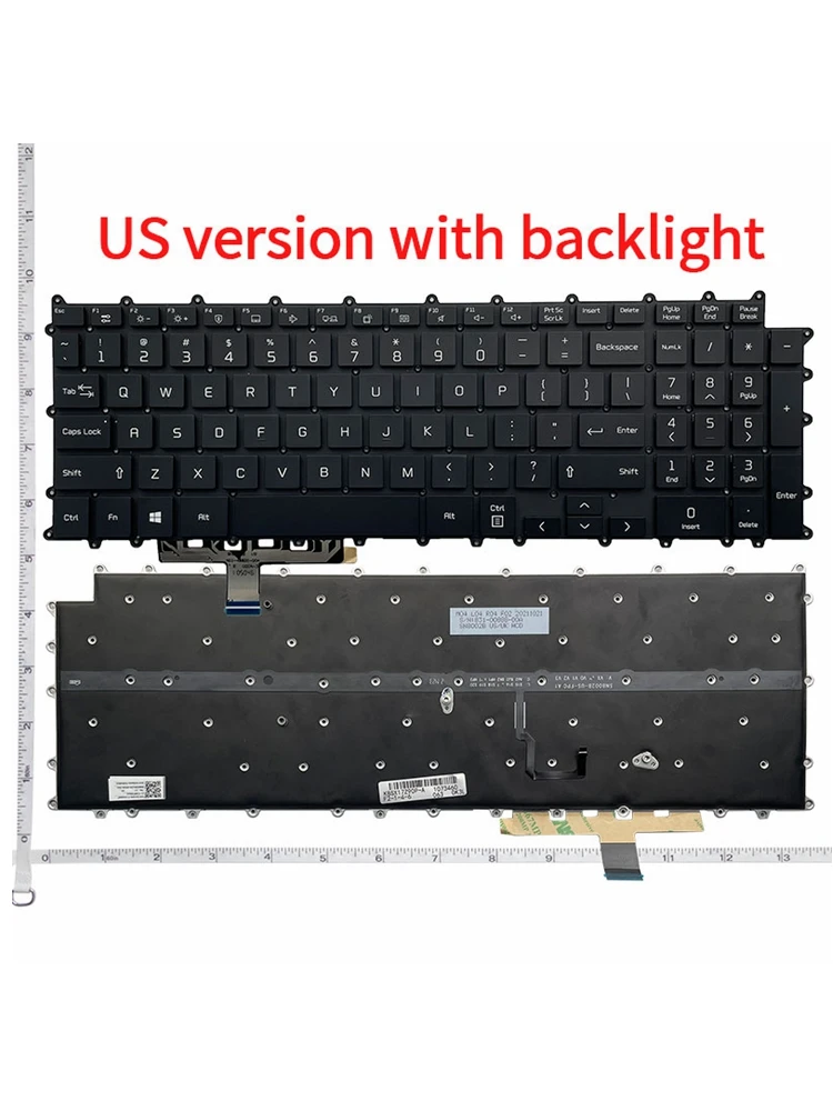 US Laptop Keyboard For LG Gram 17Z90P 17Z90PE 17ZD90P 17Z90R 17Z90