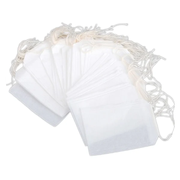 

100pcs Empty Teabags Environmental food grade filter paper String Heat Seal Herb Loose Tea Bag 5.5 x 7cm