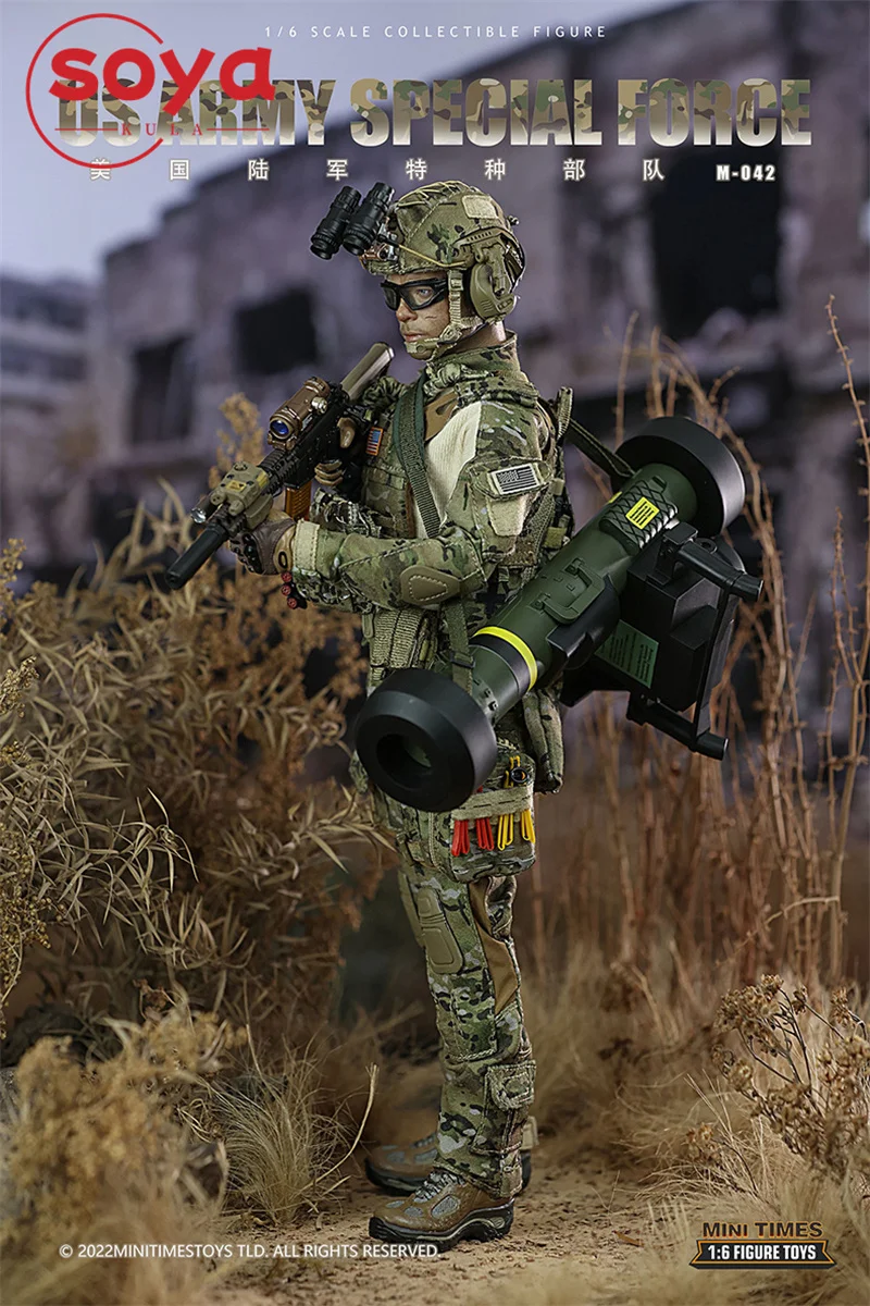 미니타임즈 M042 1/6 스케일 미 육군 특수부대 병사 액션 피규어 12인치 남성 피규어 풀 세트 수집용 모델 장난감