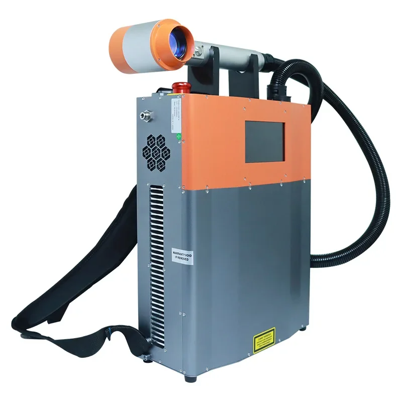 100w 200w handheld pulsed  cleaning machine for rust paint oil removal portable