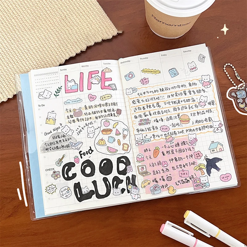 Cute Creative Stickers Hand Account Book DIY Stickers Cute Material Stickers Idol Card Photo Album Stationery Decoration Sticker