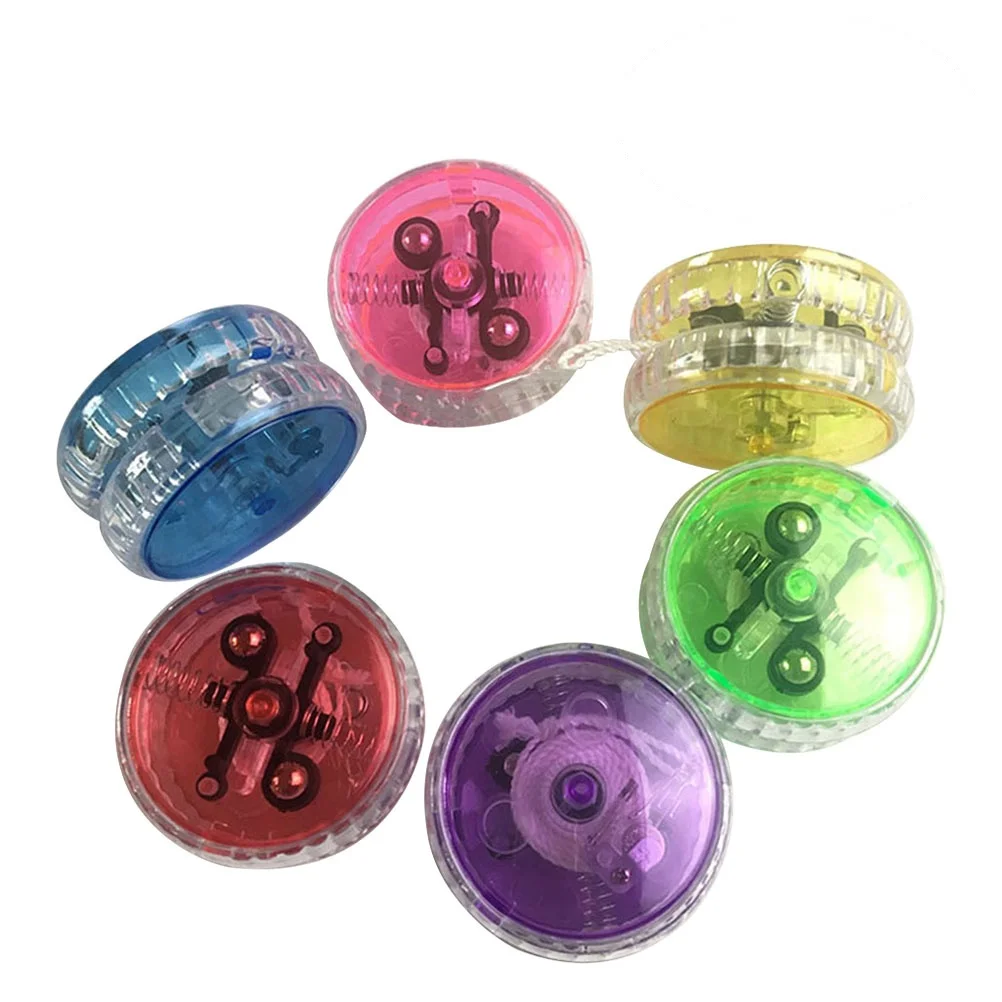 

15pcs Flashing Yoyo Ball Luminous Yoyos For Kids Adults Fun Indoor Outdoor Activity Smooth Glossy Wear Resistant Elastic