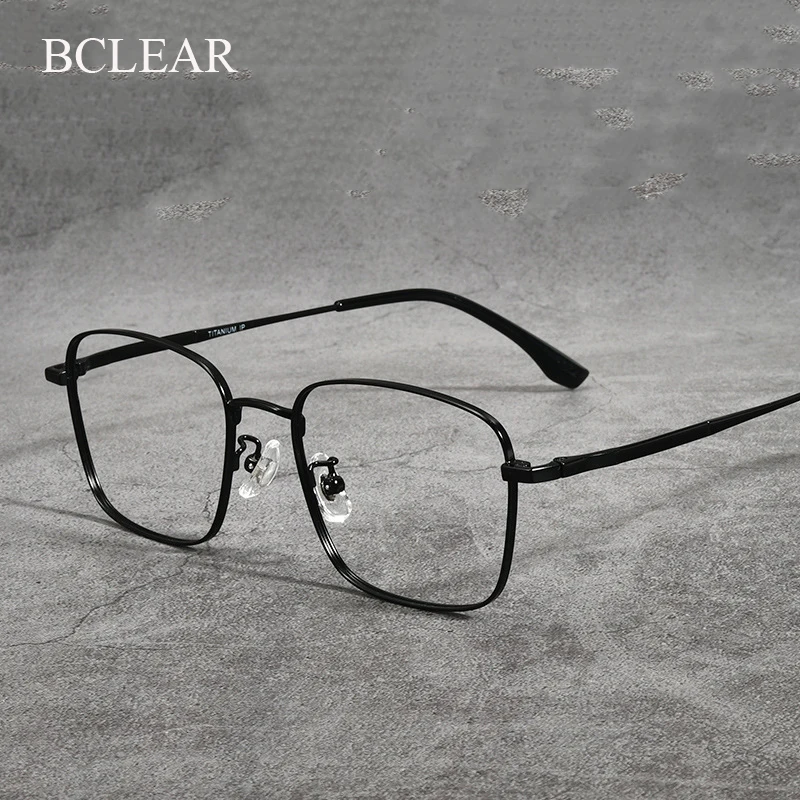 

2022 New Luxury Brand Square Titanium Glasses Frame Men Optical Myopia Prescription Eyeglasses Frame Women Ultralight Eyewear