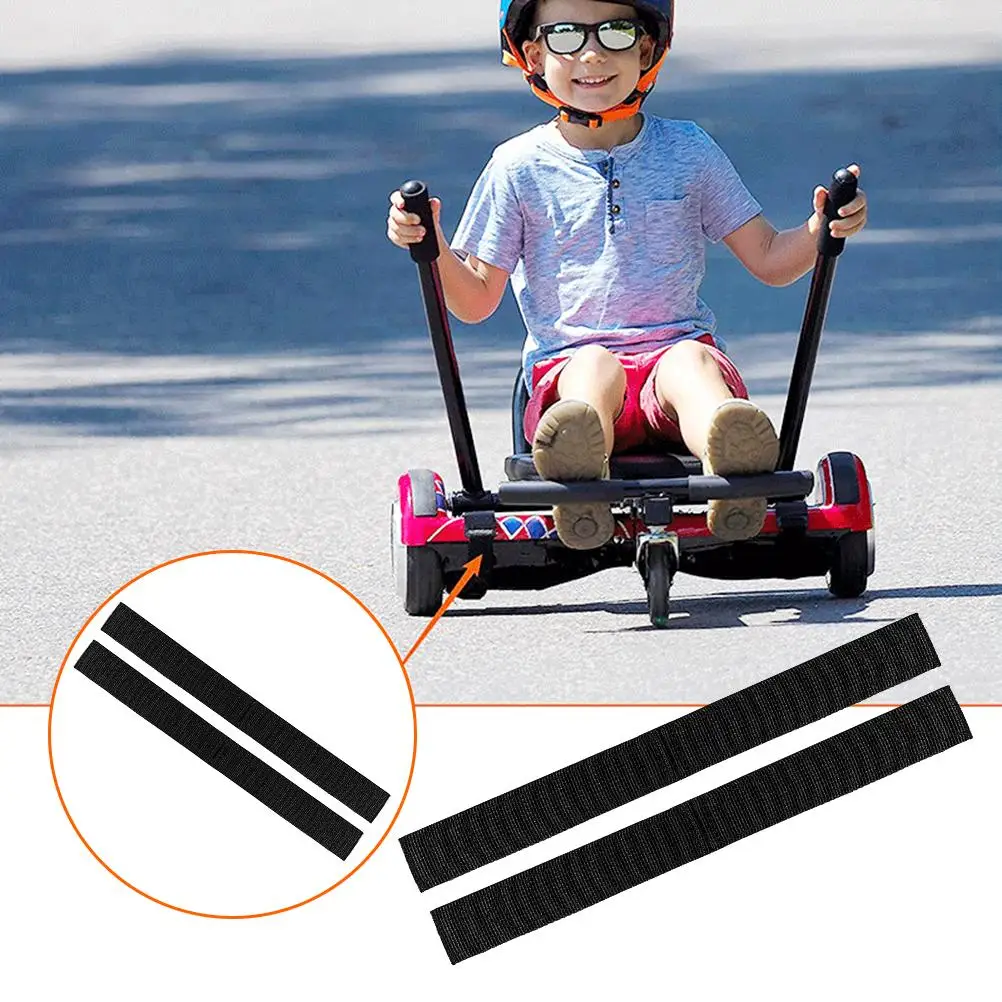10 Pcs Balance Bike Modified Go-kart Frame Adjustable Straps Nylon Seat Attachment Straps for Hoverboard Hook Loop Fasten Straps