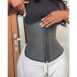 Tight Stretchy Colombian Waist Cincher Front-Zipper Slim Fit Shaping body Wrap Waist Trainer Tummy Control Girdle Body Shaper