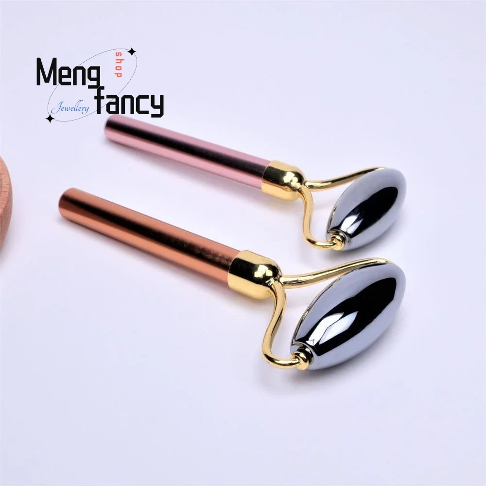 Natural Energy Stone Roller Terahertz Massage Stick Face Beauty Gua Sha Meridian Exquisite Fashion Jewelry Gift for Girlfriend