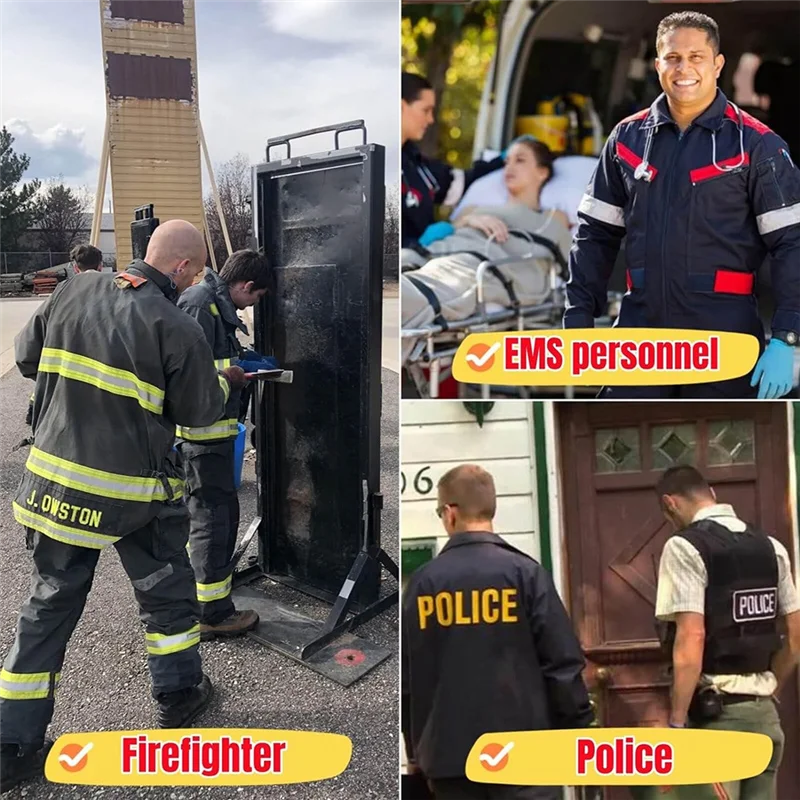 A59E-2 Stück Multi Federstahl Werkzeug Handwerkzeuge Feuerwehrmann Werkzeuge Silber Multi Federstahl Werkzeug