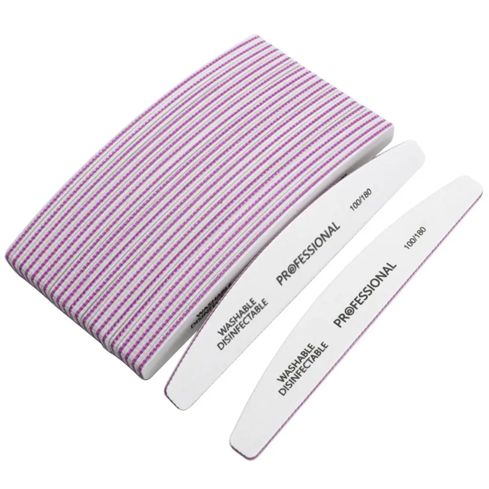 Nail Files Sanding Buffer Pedicure Manicure Professional Nail Care Beauty Tools 100/180 Double Sided Nail Tools