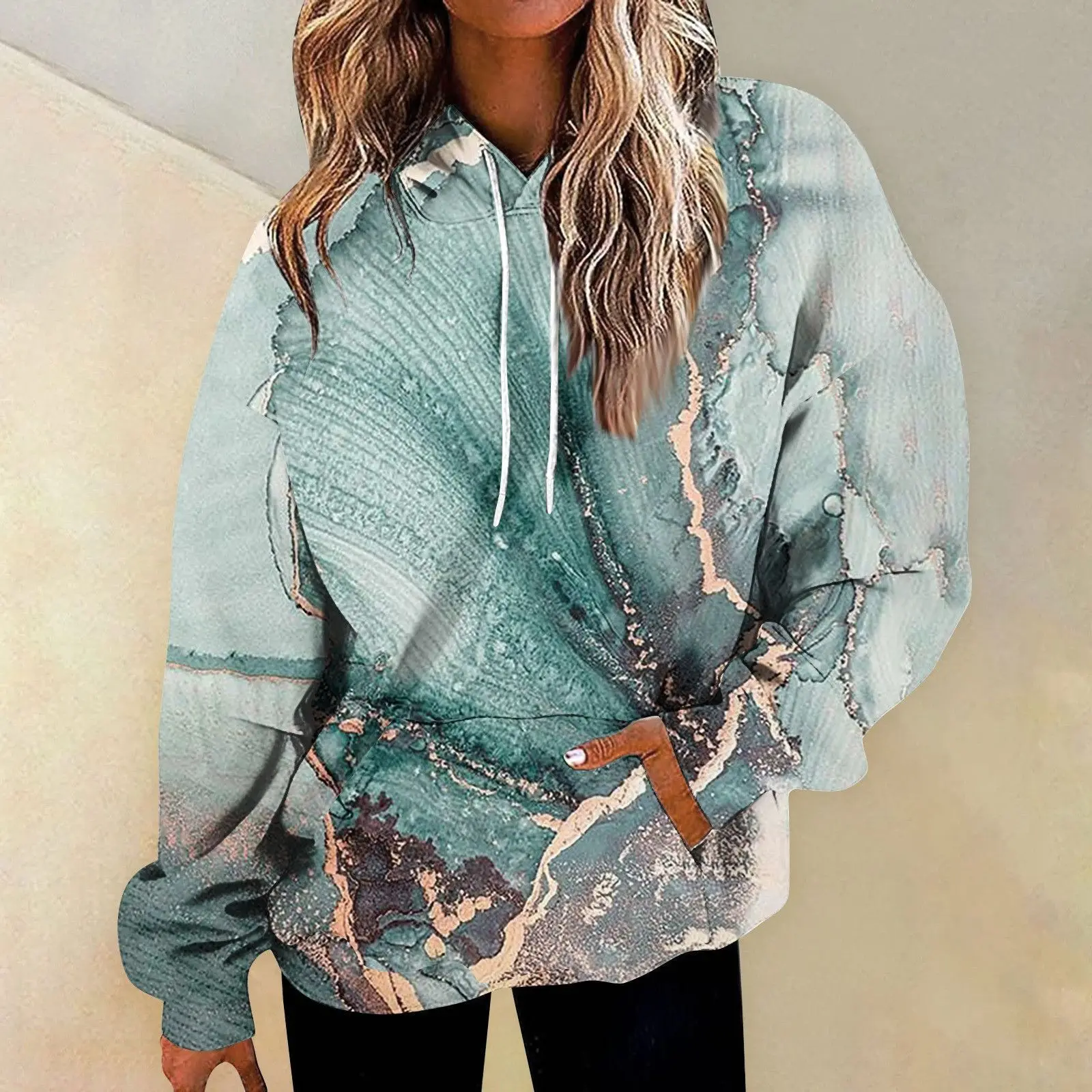 Autumn Marble Gradient 3D Print Hoodies Men Women Fashion Casual Sweatshirts Oversized Hoodie Pullovers Tracksuit Clothing