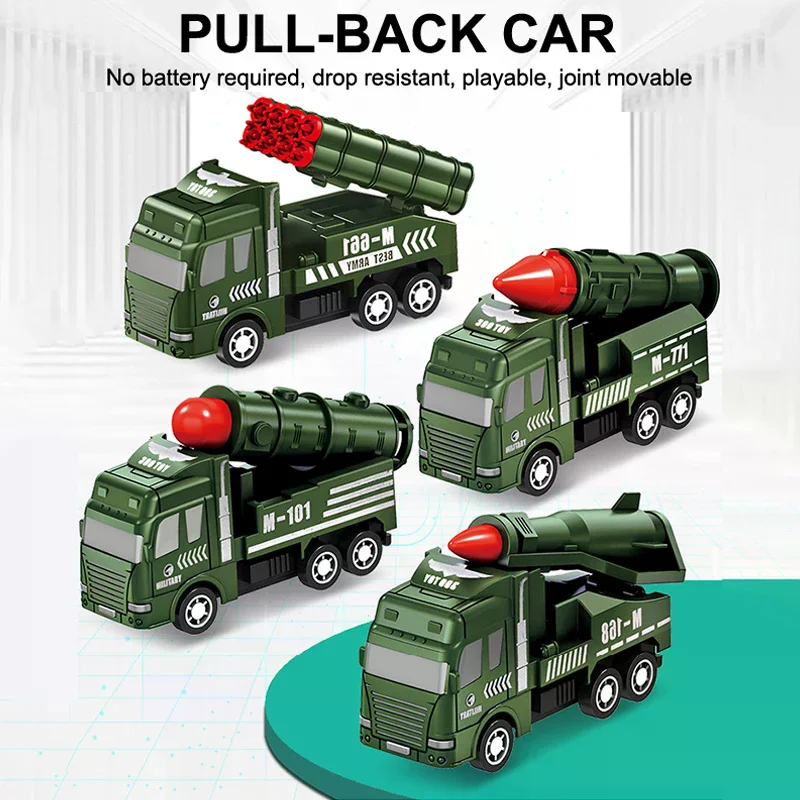 1 stks kinderen speelgoed auto traagheid sanitaire voorzieningen vrachtwagen modellen trek militaire techniek voertuig brandweerwagen jongens speelgoed kinderen gift