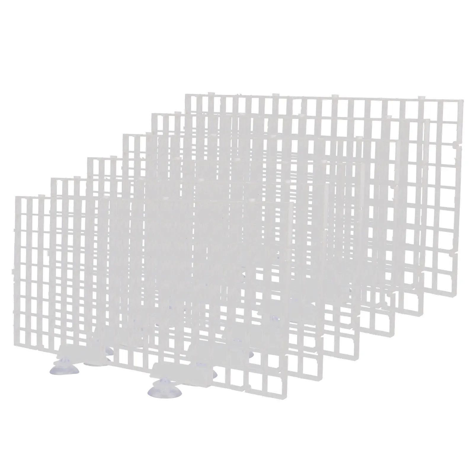 

1Set Fish Tank Divider Transparent Durable Material Aquarium Accessory Easy Install Practical Fish Tank Divider