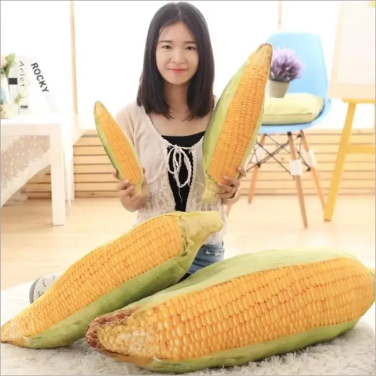 30-75cm Lively Maize corn cob fruit vegetables food Anti-stress soft creative pillow cushion plush girl hobby Children toy gift