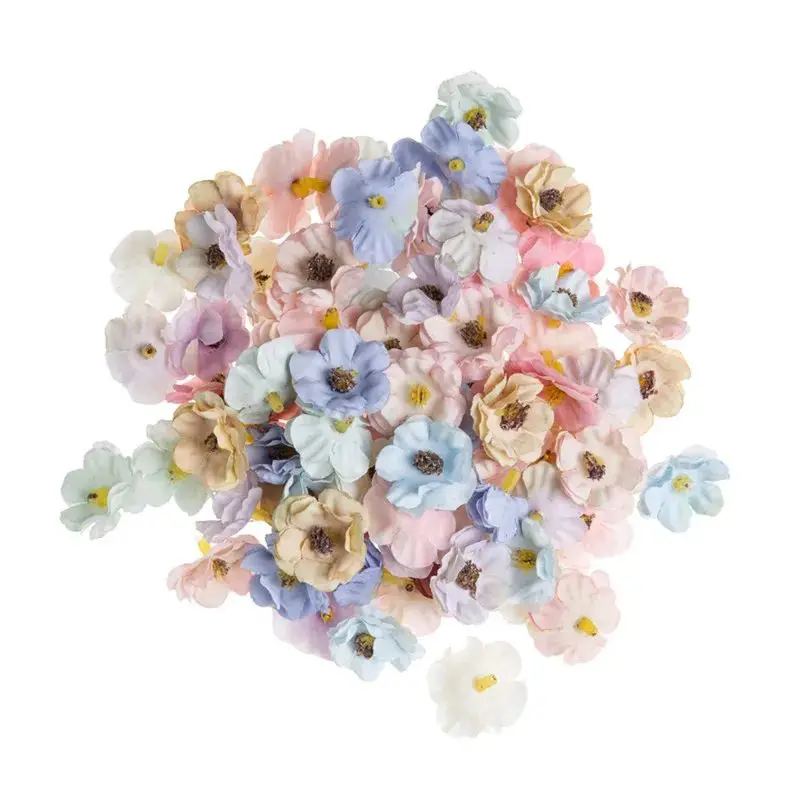 30/50 Uds Margarita de seda Artificial flores de jazmín hogar al aire libre protección UV boda ramos de novia jardín Festival Diy álbumes de recortes