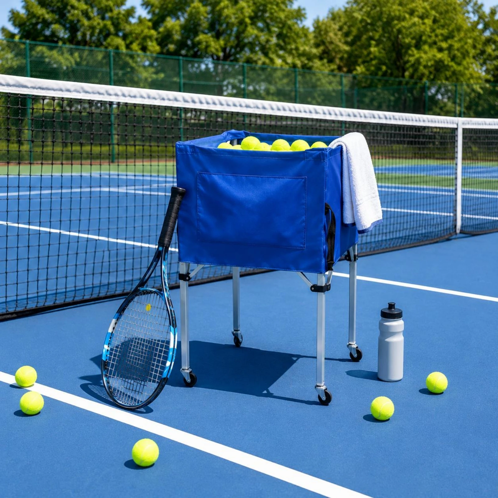 Foldable Tennis Ball Trolley P - đánh giá và giá Sports Equipment Trolley