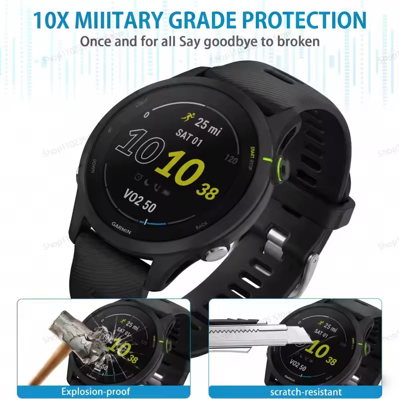 Tempered Glass Compatible for Garmin Forerunner 45 245 745 945 55 255 255S 955 165 235 735 935 Screen Protector Film - Image 3