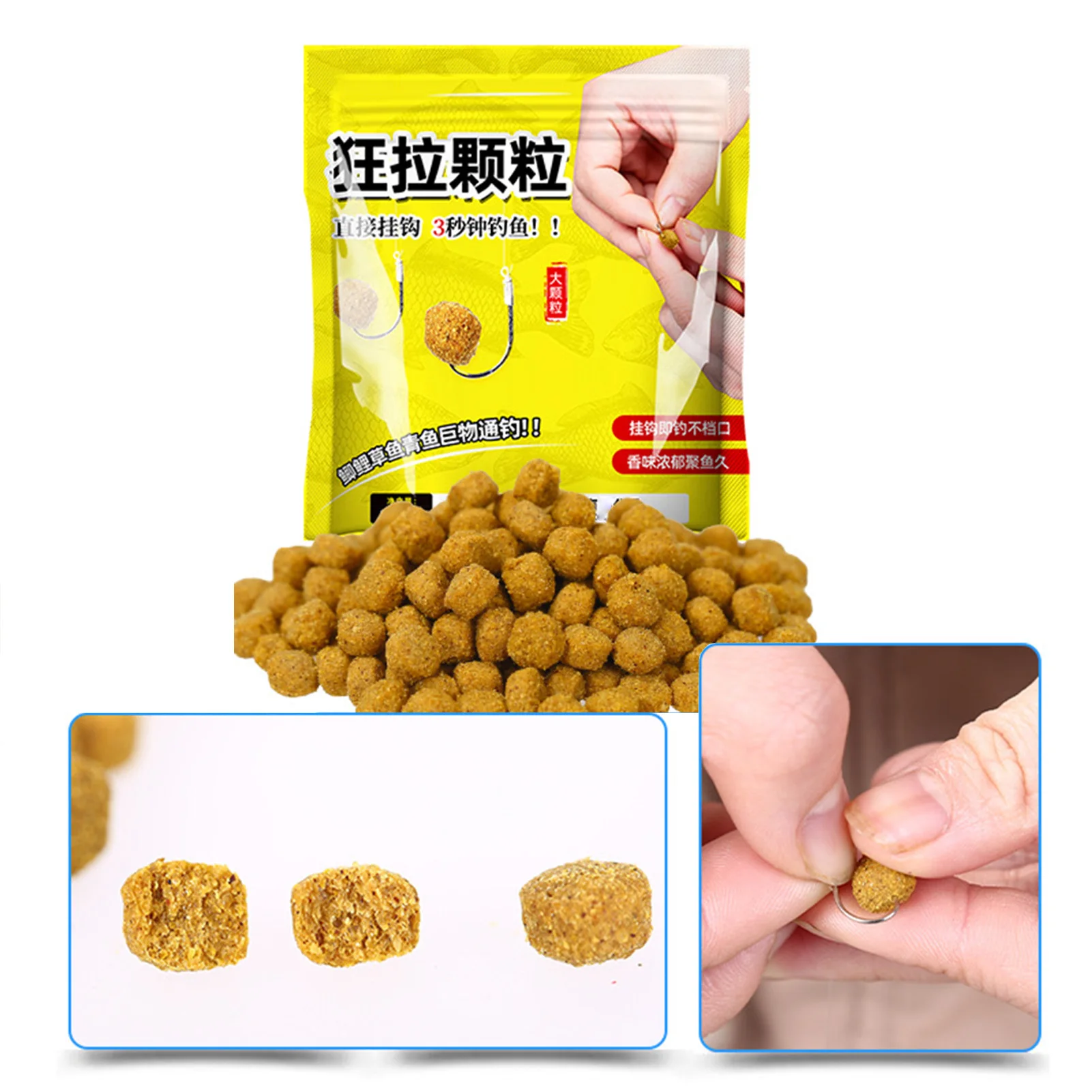 Floating Smell Ball Beads Feeder with Irresistible Scent for Fish for Fishing Tilapia and Crucian Carp