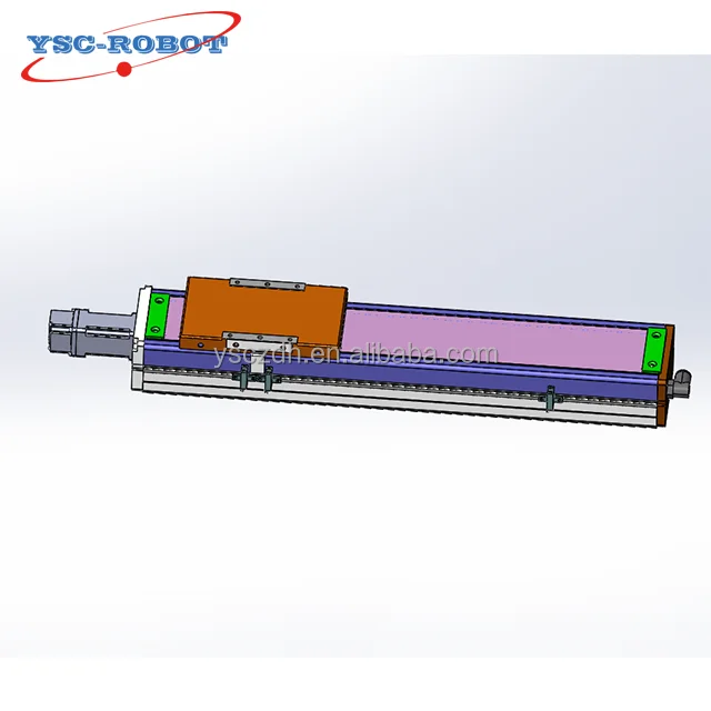 50mm幅単軸ロボットアーム 50mm-600mmストローク ボールねじ駆動リニアガイドモジュール