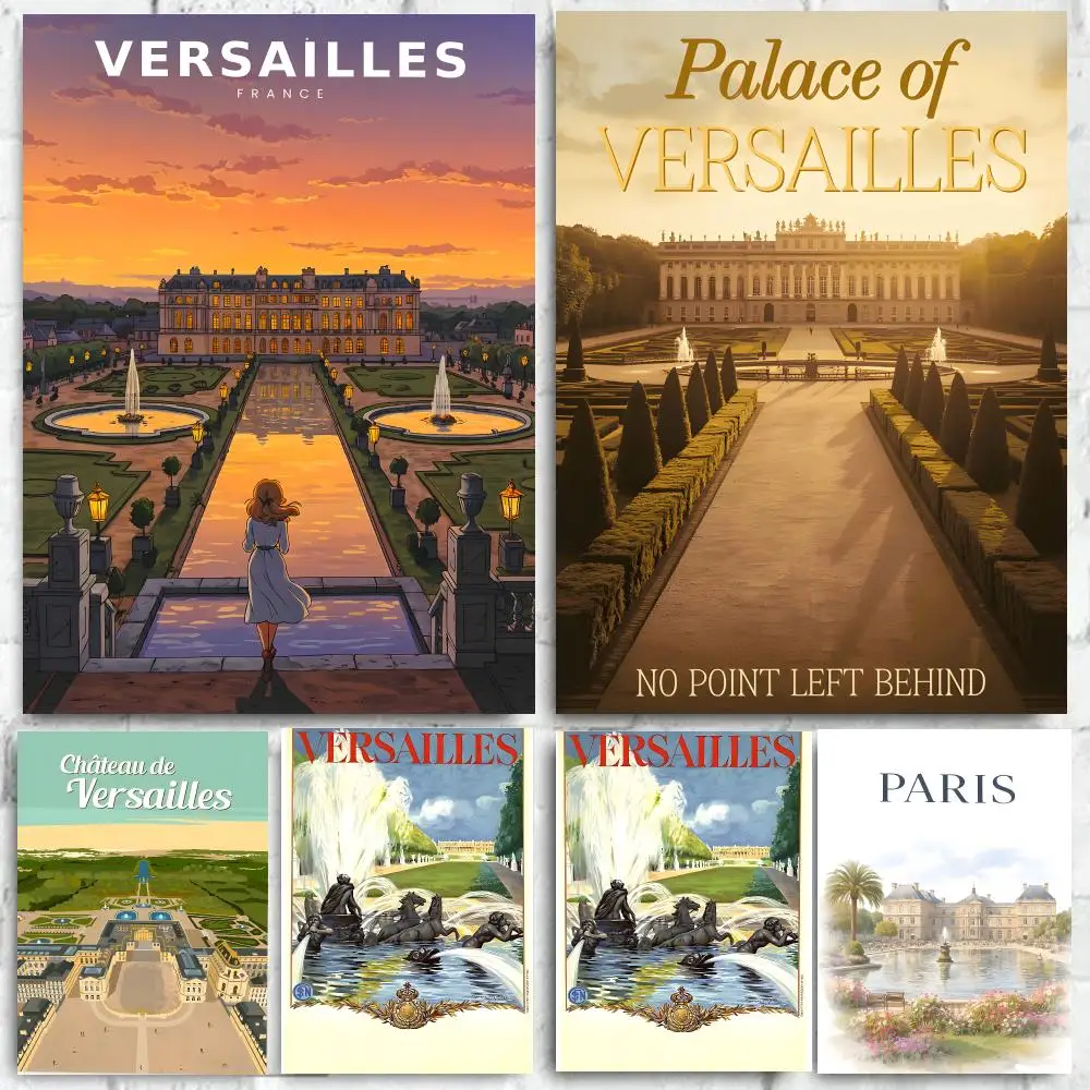 Landmark Palace of Versailles Poster High-quality wall art posters, suitable for home offices, bedrooms, and living rooms.