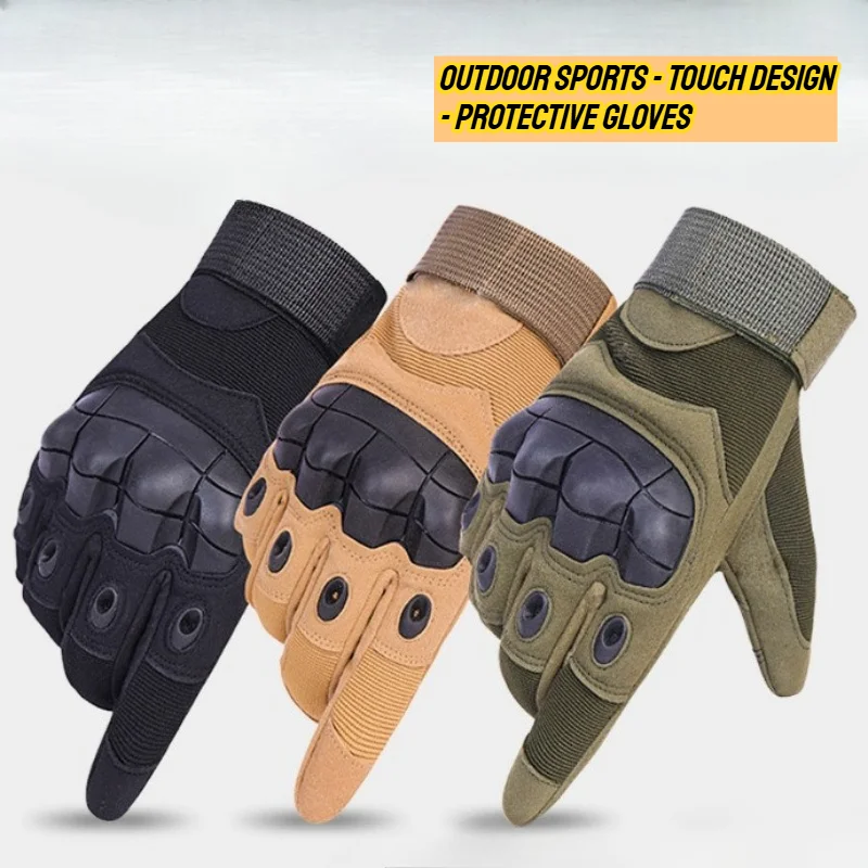 売れ筋アウトドア登山スポーツハンティングフルフィンガーグローブタッチデザインフィットネス保護スポーツバイクグローブ