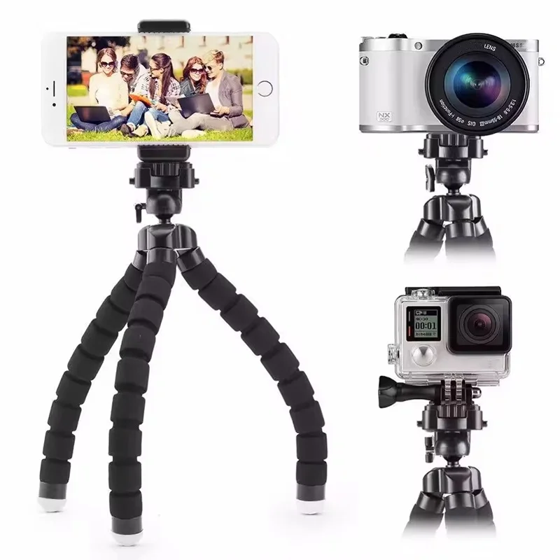 Universal Phone Tripod With Bluetooth Remote Flexible Mini Stand Smartphone Clip For iPhone Huawei Xiaomi For DJI Action Camera