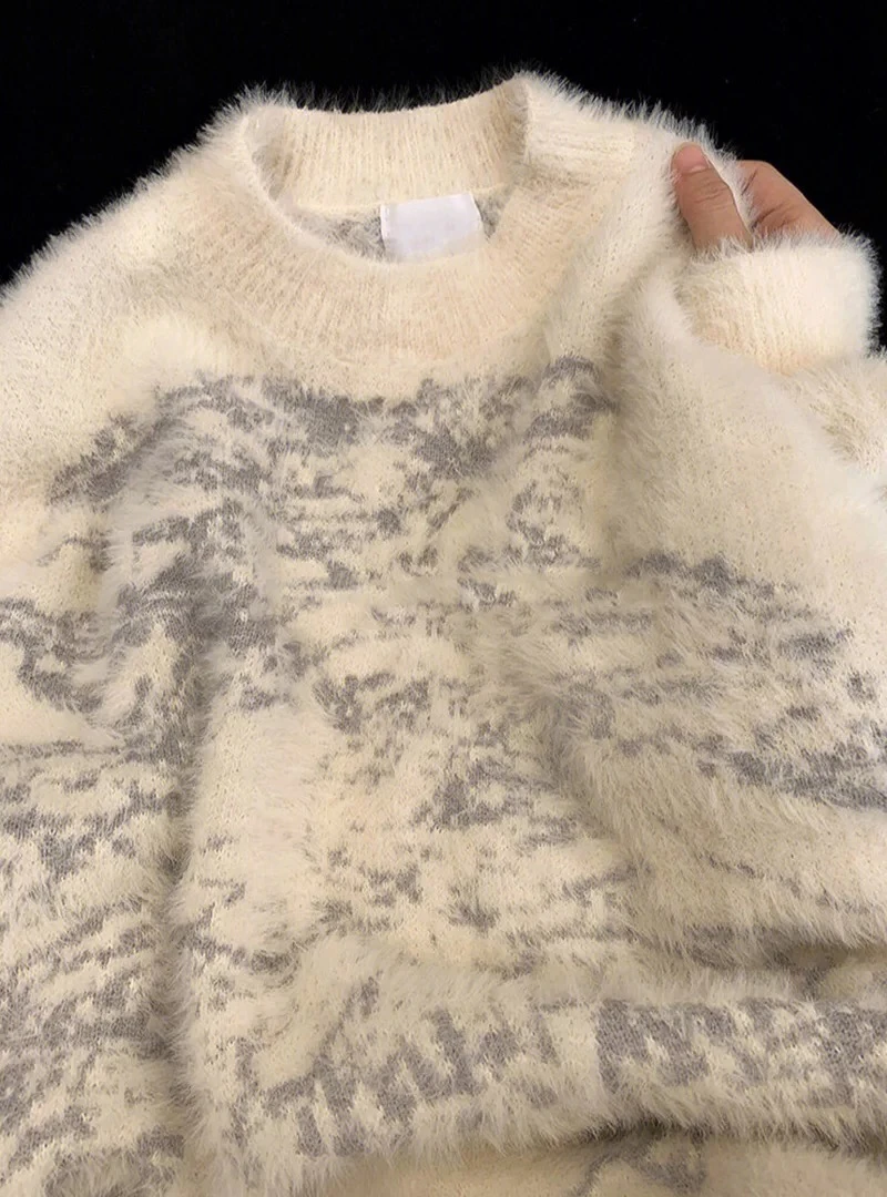 

Мягкий уютный вязаный свитер в стиле ретро, японский, с длинными рукавами, круглым вырезом, повседневный, свободного кроя, молодежный, с этикеткой бренда Vitali...