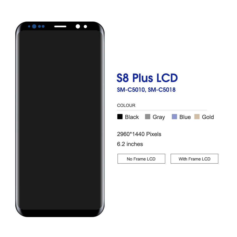 S8 Plus Für Samsung 6,2 ''Für AMOLED S8 + G955W G955A G955 G955N G955F LCD Display Touchscreen Digitizer montage Ersatz