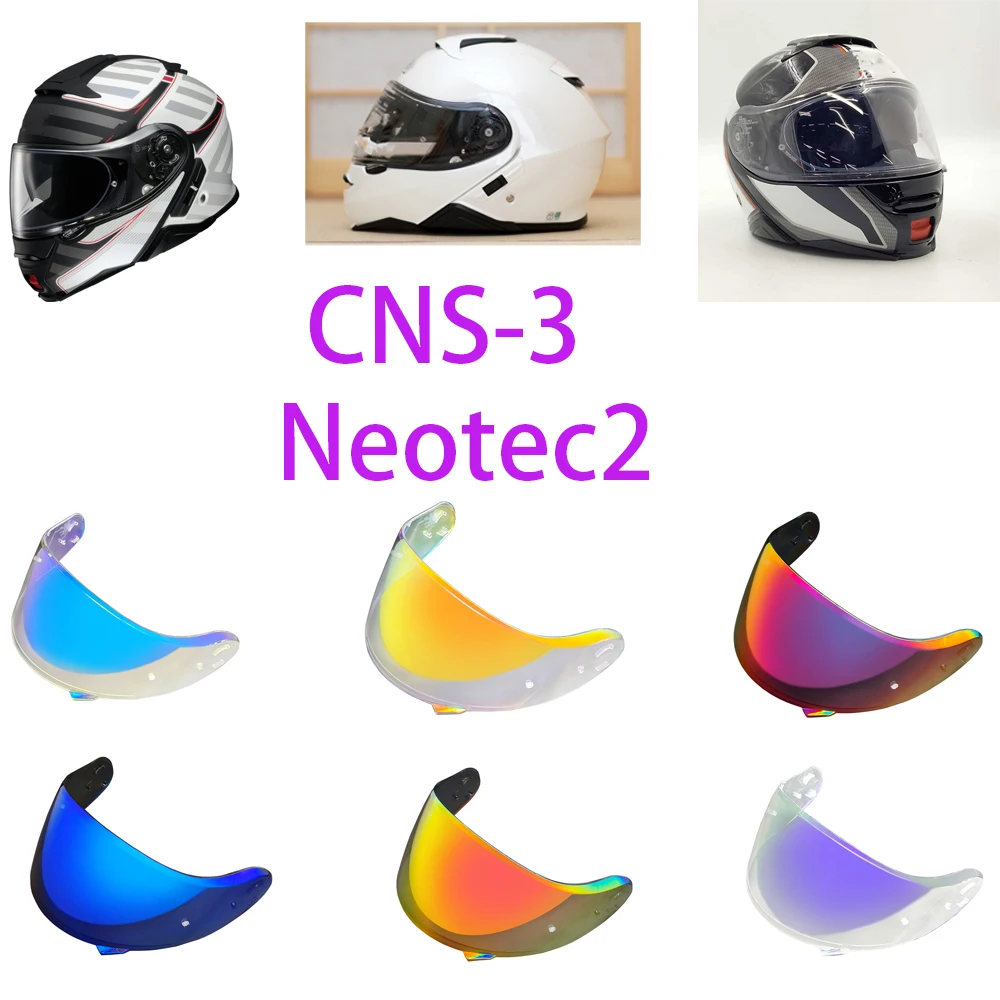خوذة دراجة نارية قناع ل Shoei Neotec II Neotec 2 Series CNS-3 خوذات لكامل الوجه عدسة واقية من الشمس حماية من الأشعة فوق البنفسجية كوسكا فيسيرا