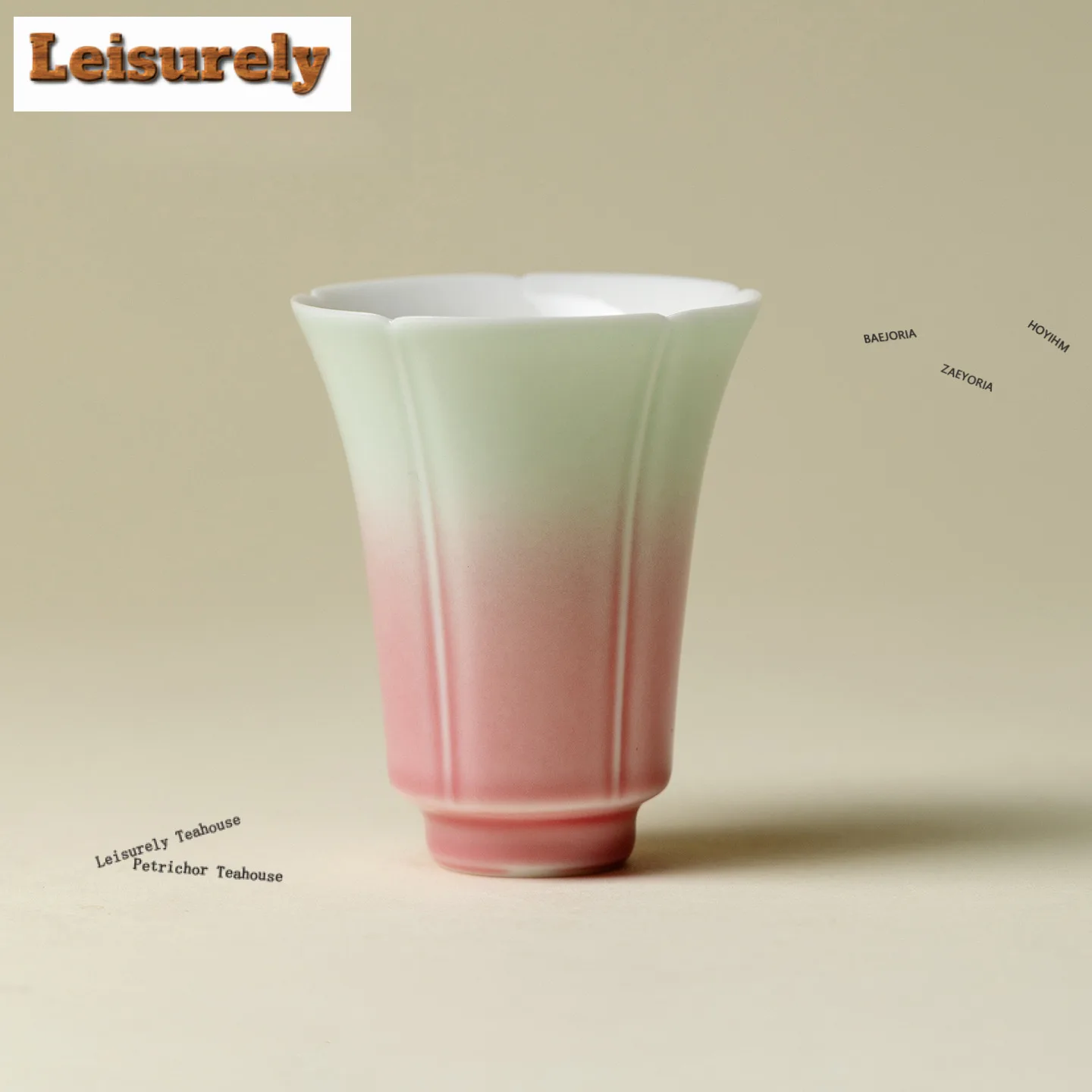 50ml Shadow Powder Fancy Top Teacup Luxury Tea Bowl Mug Tea-tasting Personal Cup Chazhan Master Cups Tea Ceremony Decoration